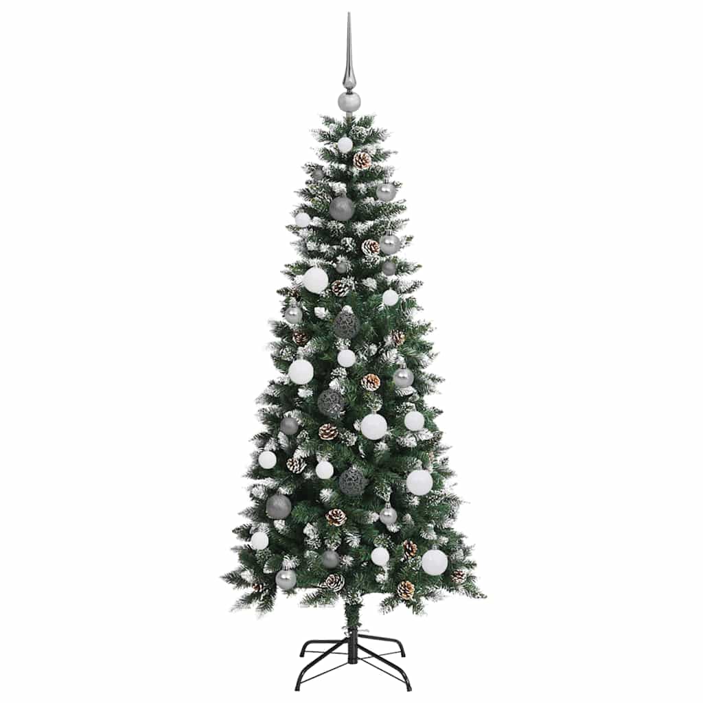 Albero di Natale artificiale con 150 LED Verde 66 x 66 x 150 cm
