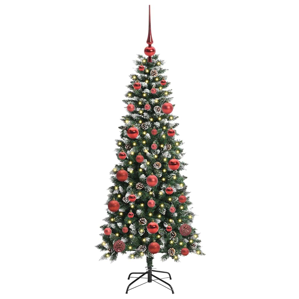Albero di Natale artificiale con 150 LED Verde 66 x 66 x 150 cm