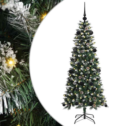 Albero di Natale artificiale con 150 LED Verde 66 x 66 x 150 cm
