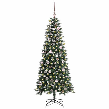 Albero di Natale artificiale con 150 LED Verde 66 x 66 x 150 cm