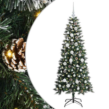 Albero di Natale artificiale con 150 LED Verde 66 x 66 x 150 cm