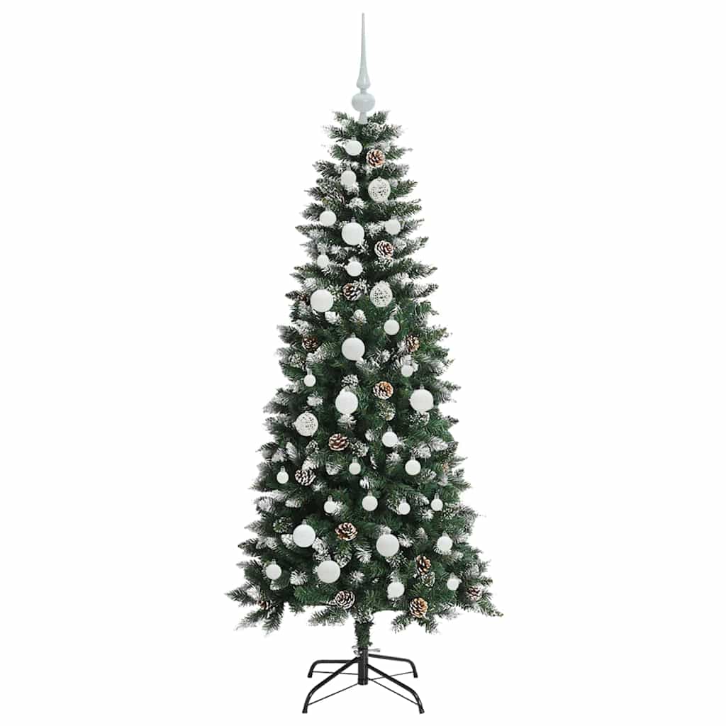 Albero di Natale artificiale con 150 LED Verde 66 x 66 x 150 cm