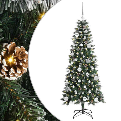 Albero di Natale artificiale con 150 LED Verde 66 x 66 x 150 cm