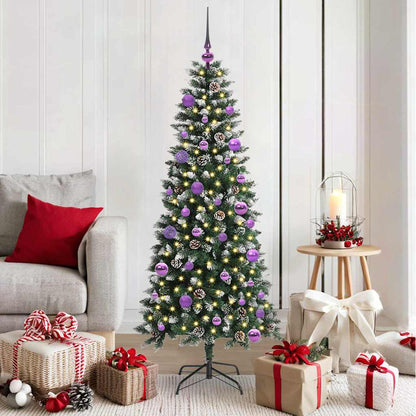 Albero di Natale artificiale con 150 LED Verde 66 x 66 x 150 cm
