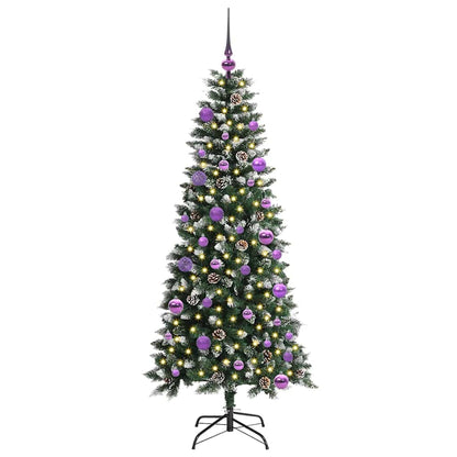 Albero di Natale artificiale con 150 LED Verde 66 x 66 x 150 cm