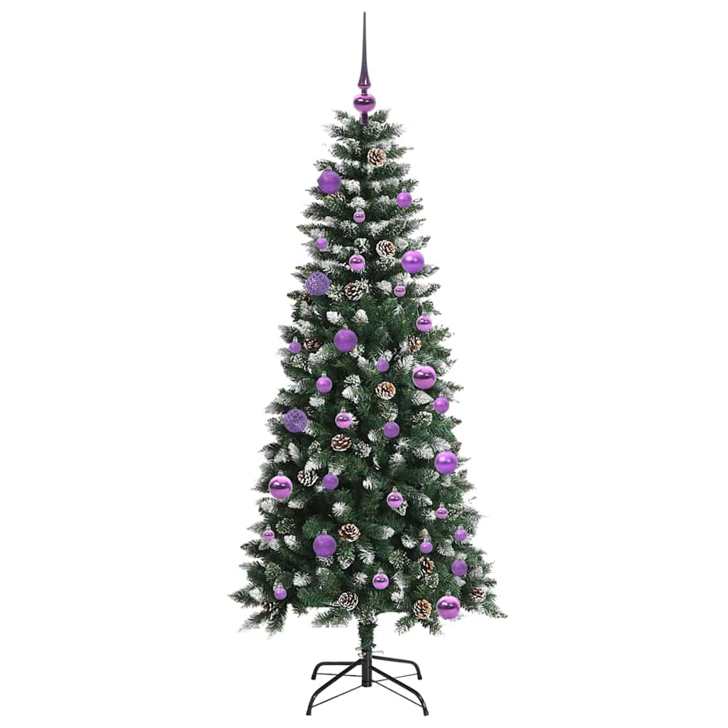 Albero di Natale artificiale con 150 LED Verde 66 x 66 x 150 cm