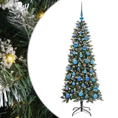 Albero di Natale artificiale con 150 LED Verde 66 x 66 x 150 cm