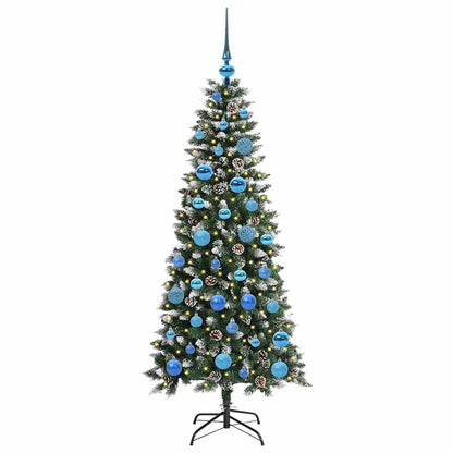 Albero di Natale artificiale con 150 LED Verde 66 x 66 x 150 cm