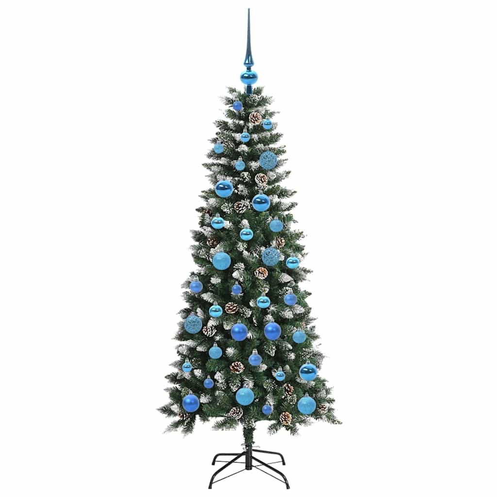 Albero di Natale artificiale con 150 LED Verde 66 x 66 x 150 cm
