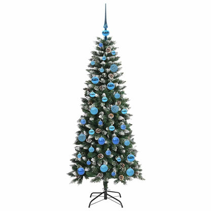 Albero di Natale artificiale con 150 LED Verde 66 x 66 x 150 cm