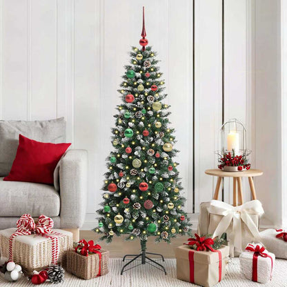 Albero di Natale artificiale con 150 LED Verde 66 x 66 x 150 cm