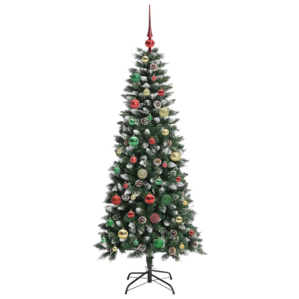 Albero di Natale artificiale con 150 LED Verde 66 x 66 x 150 cm