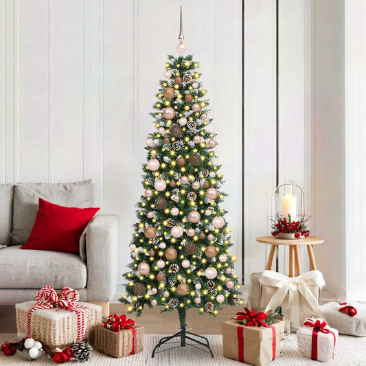 Albero di Natale artificiale con 300 LED Verde 76 x 76 x 180 cm