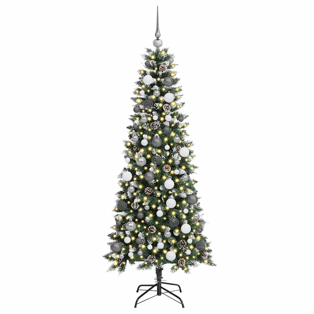 Albero di Natale artificiale con 300 LED Verde 76 x 76 x 180 cm