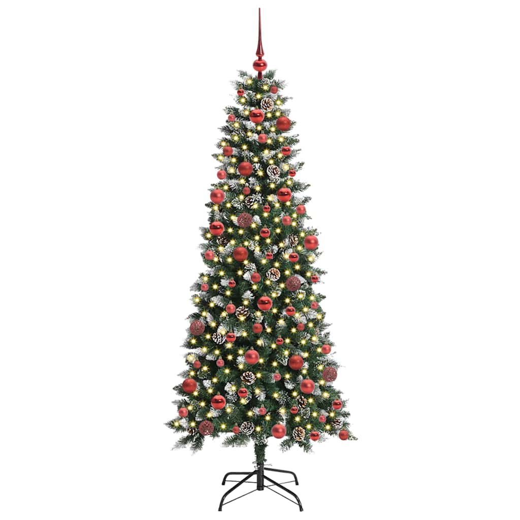Albero di Natale artificiale con 300 LED Verde 76 x 76 x 180 cm