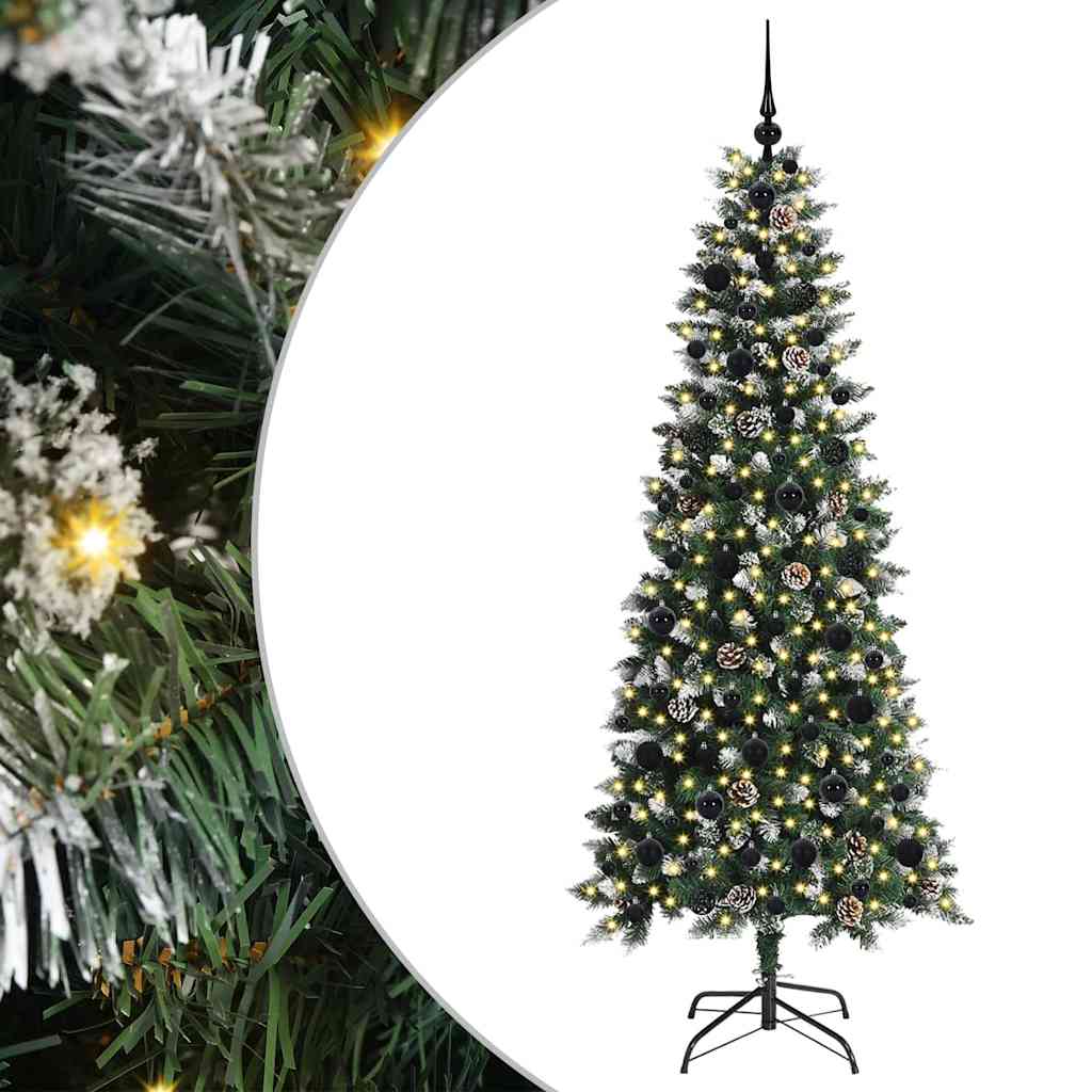 Albero di Natale artificiale con 300 LED Verde 76 x 76 x 180 cm