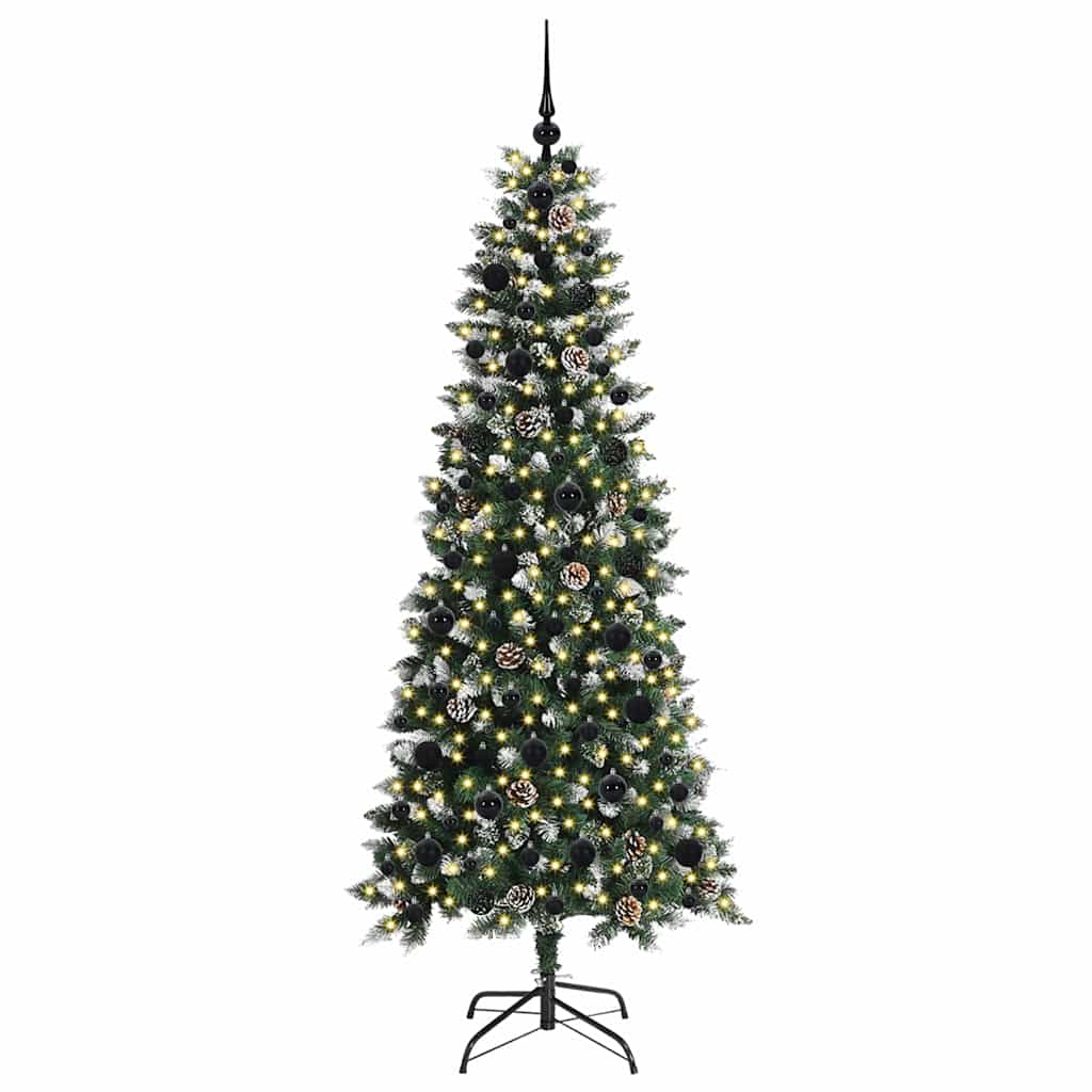Albero di Natale artificiale con 300 LED Verde 76 x 76 x 180 cm