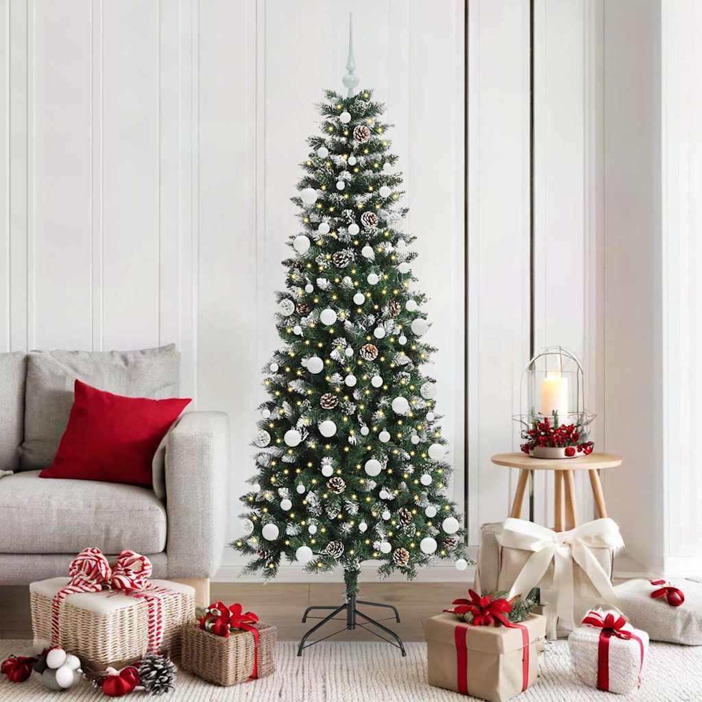 Albero di Natale artificiale con 300 LED Verde 76 x 76 x 180 cm