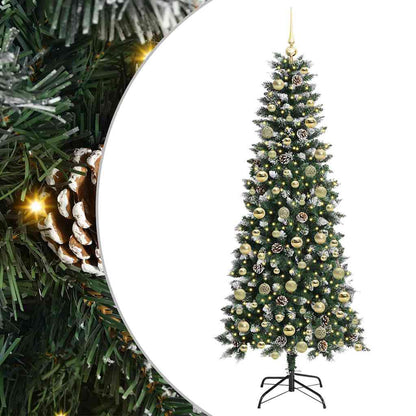 Albero di Natale artificiale con 300 LED Verde 76 x 76 x 180 cm