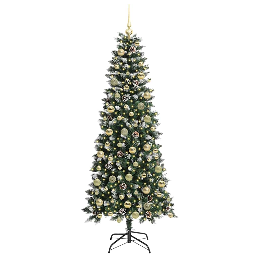 Albero di Natale artificiale con 300 LED Verde 76 x 76 x 180 cm