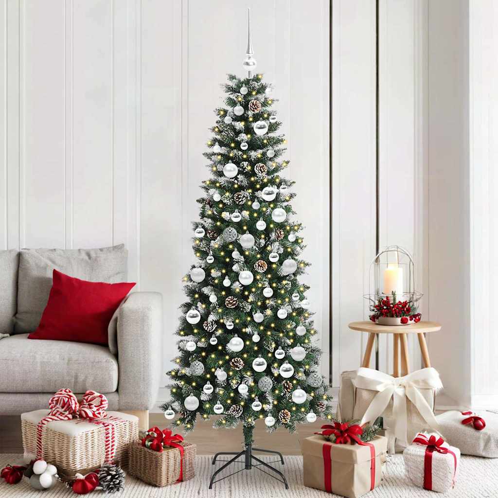 Albero di Natale artificiale con 300 LED Verde 76 x 76 x 180 cm