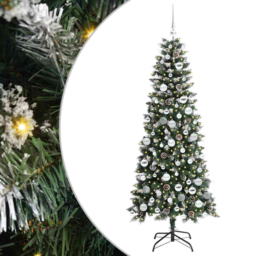 Albero di Natale artificiale con 300 LED Verde 76 x 76 x 180 cm