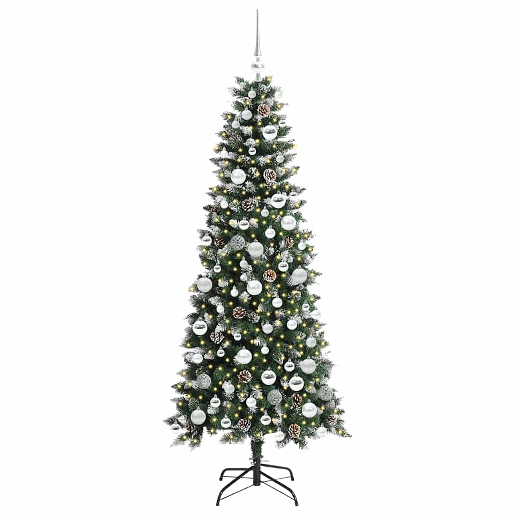 Albero di Natale artificiale con 300 LED Verde 76 x 76 x 180 cm