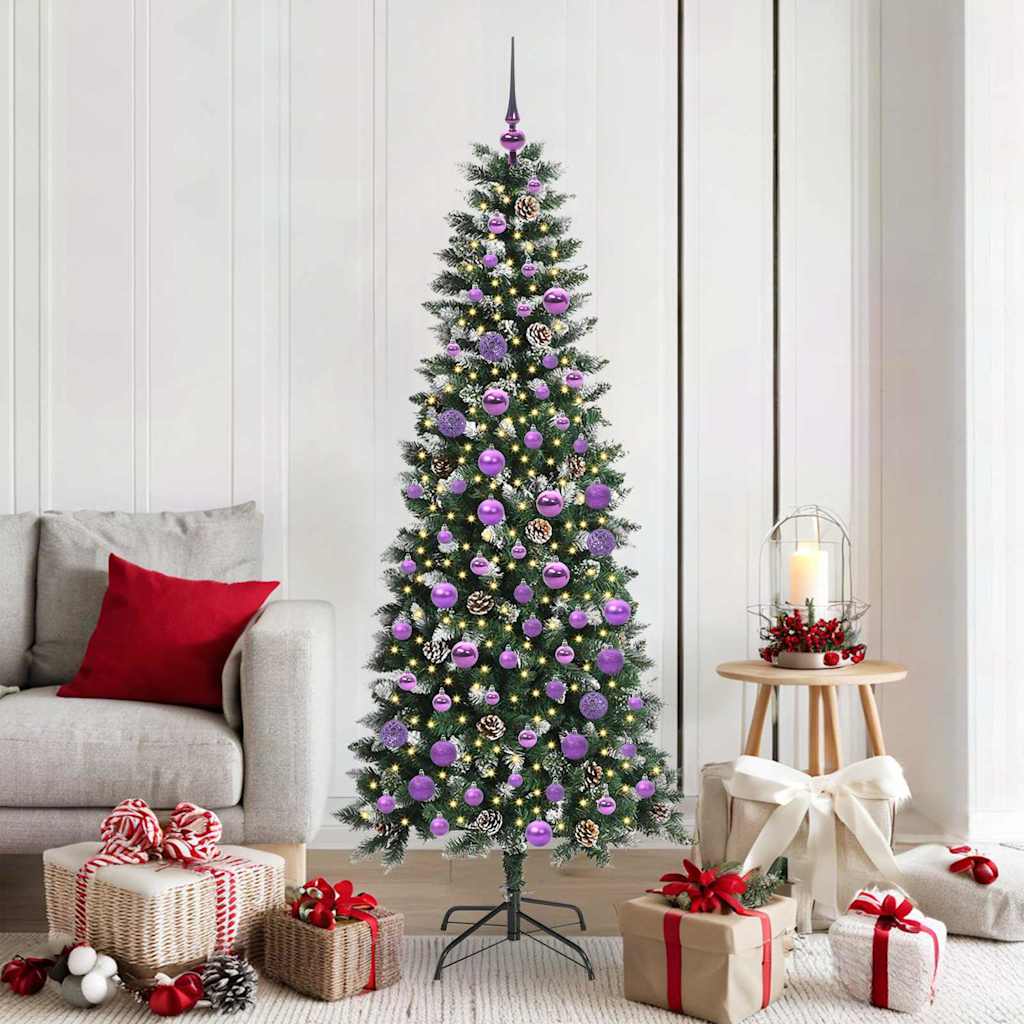 Albero di Natale artificiale con 300 LED Verde 76 x 76 x 180 cm