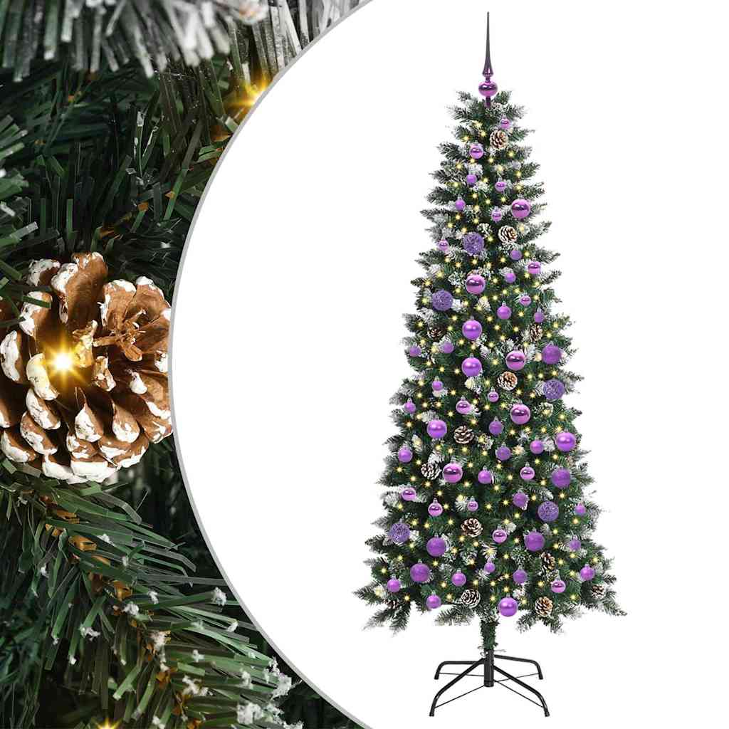 Albero di Natale artificiale con 300 LED Verde 76 x 76 x 180 cm