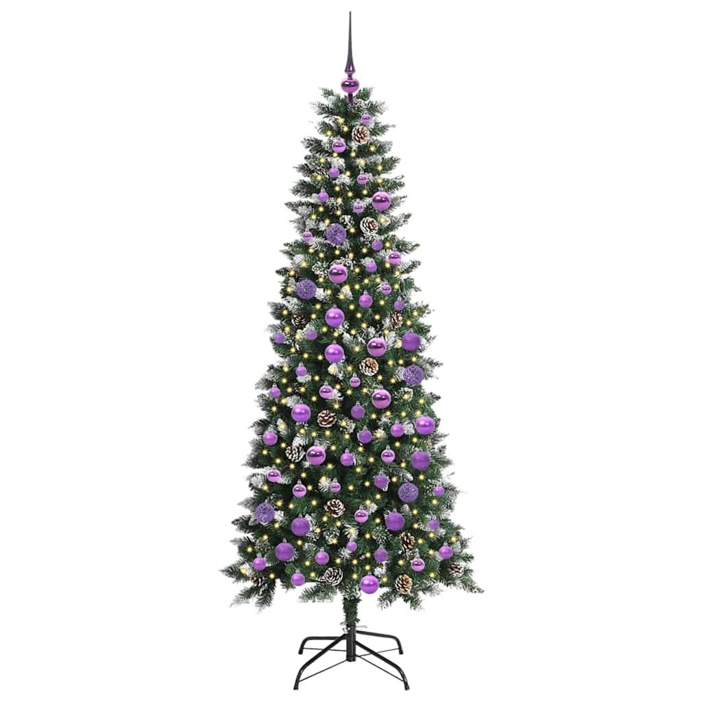 Albero di Natale artificiale con 300 LED Verde 76 x 76 x 180 cm