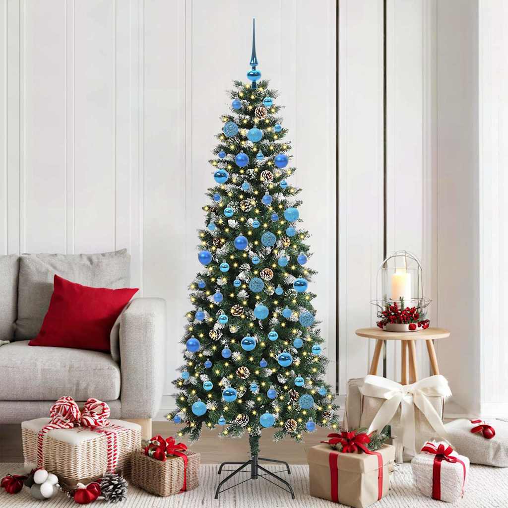 Albero di Natale artificiale con 300 LED Verde 76 x 76 x 180 cm