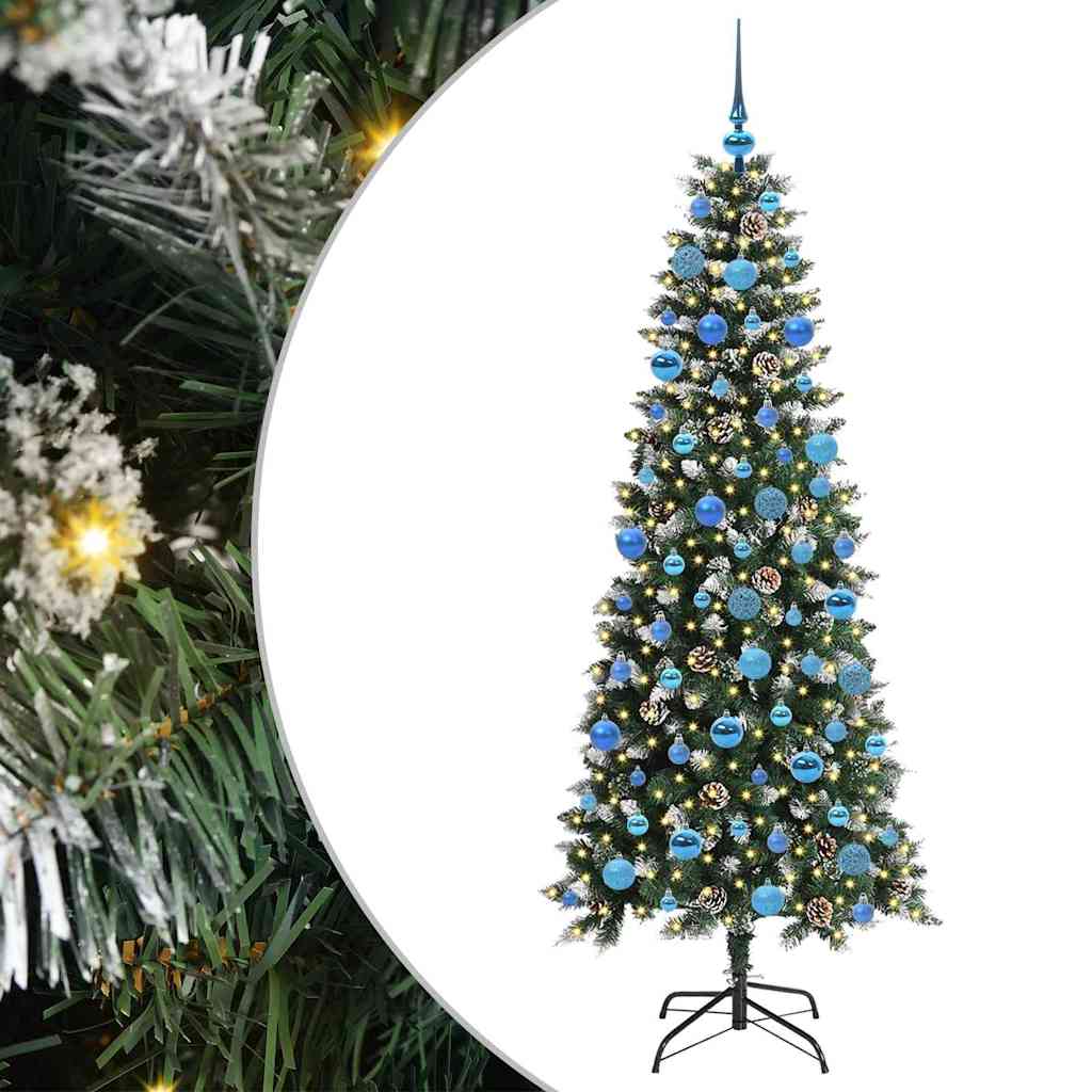 Albero di Natale artificiale con 300 LED Verde 76 x 76 x 180 cm
