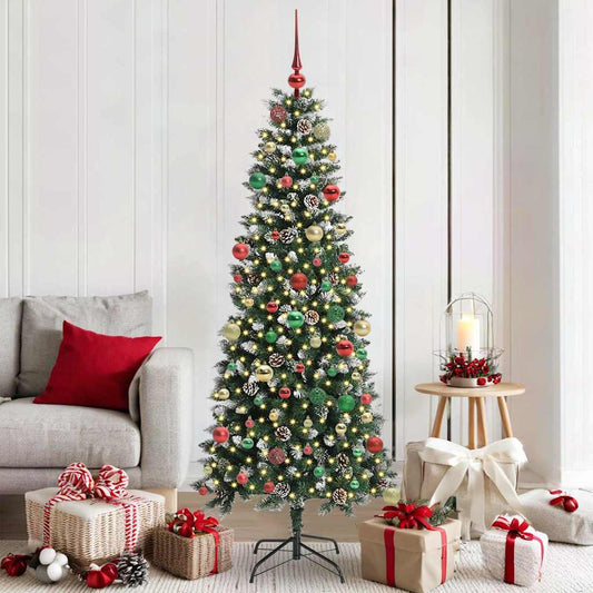 Albero di Natale artificiale con 300 LED Verde 76 x 76 x 180 cm