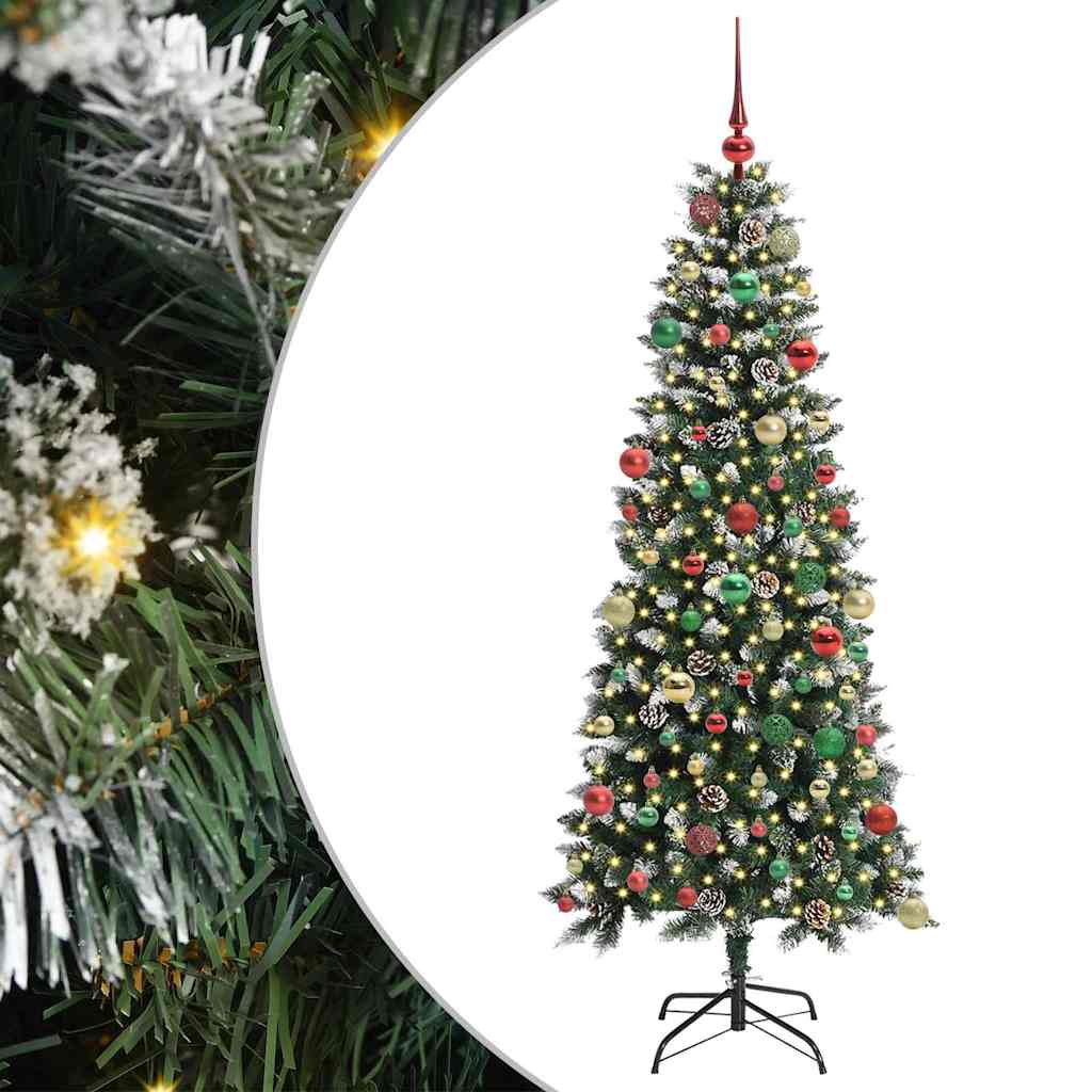 Albero di Natale artificiale con 300 LED Verde 76 x 76 x 180 cm