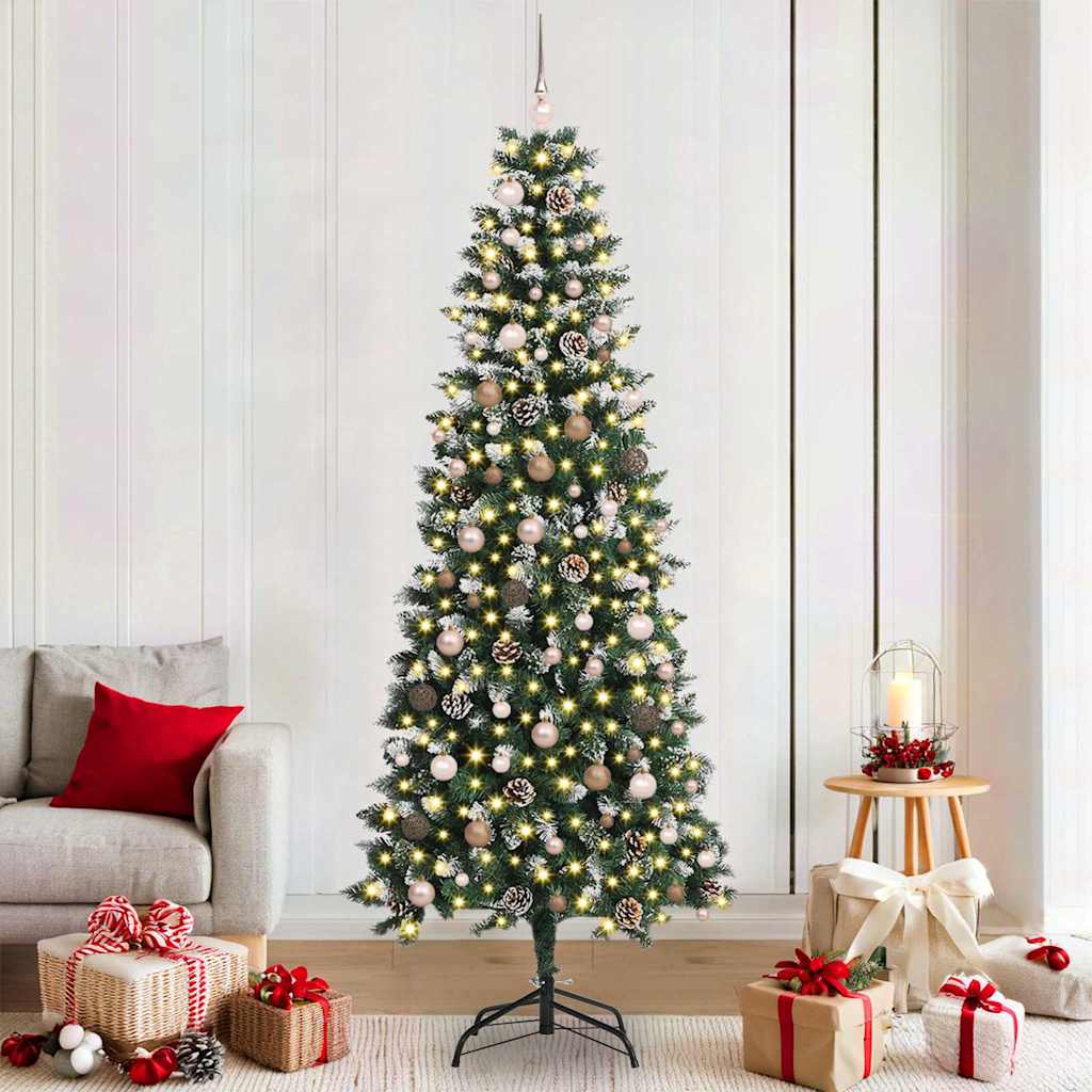 Albero di Natale artificiale con 300 LED Verde 86 x 86 x 210 cm