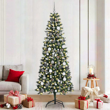 Albero di Natale artificiale con 300 LED Verde 86 x 86 x 210 cm
