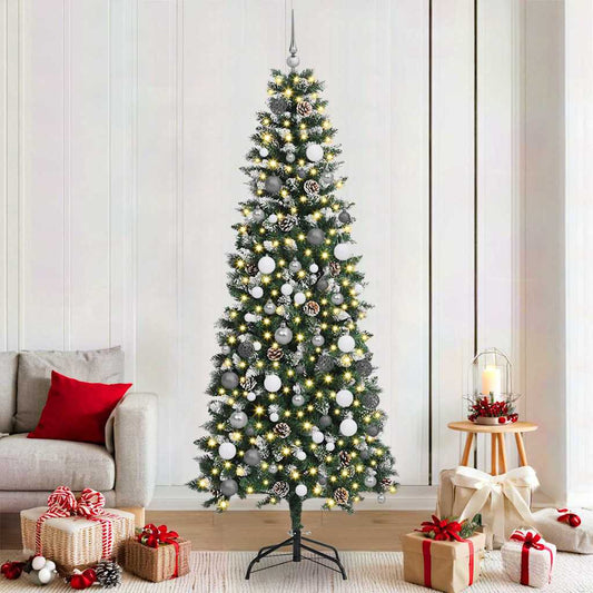Albero di Natale artificiale con 300 LED Verde 86 x 86 x 210 cm