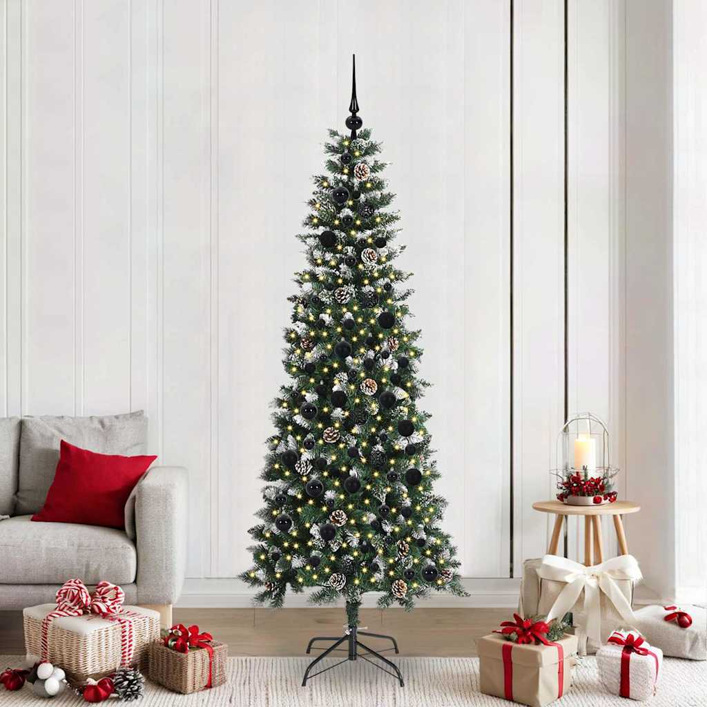 Albero di Natale artificiale con 300 LED Verde 86 x 86 x 210 cm
