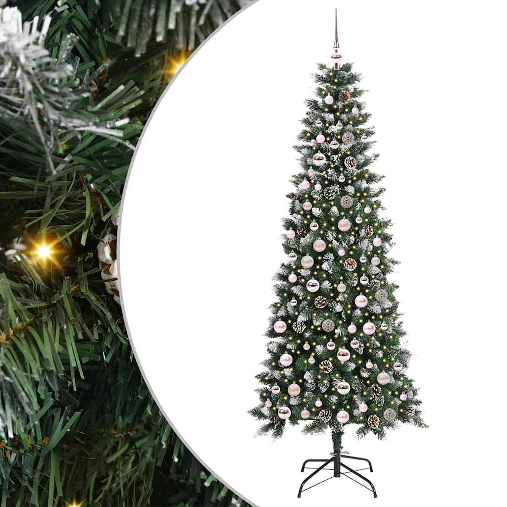 Albero di Natale artificiale con 300 LED Verde 86 x 86 x 210 cm