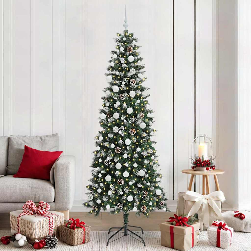 Albero di Natale artificiale con 300 LED Verde 86 x 86 x 210 cm