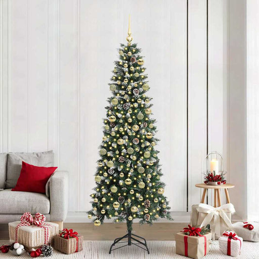 Albero di Natale artificiale con 300 LED Verde 86 x 86 x 210 cm