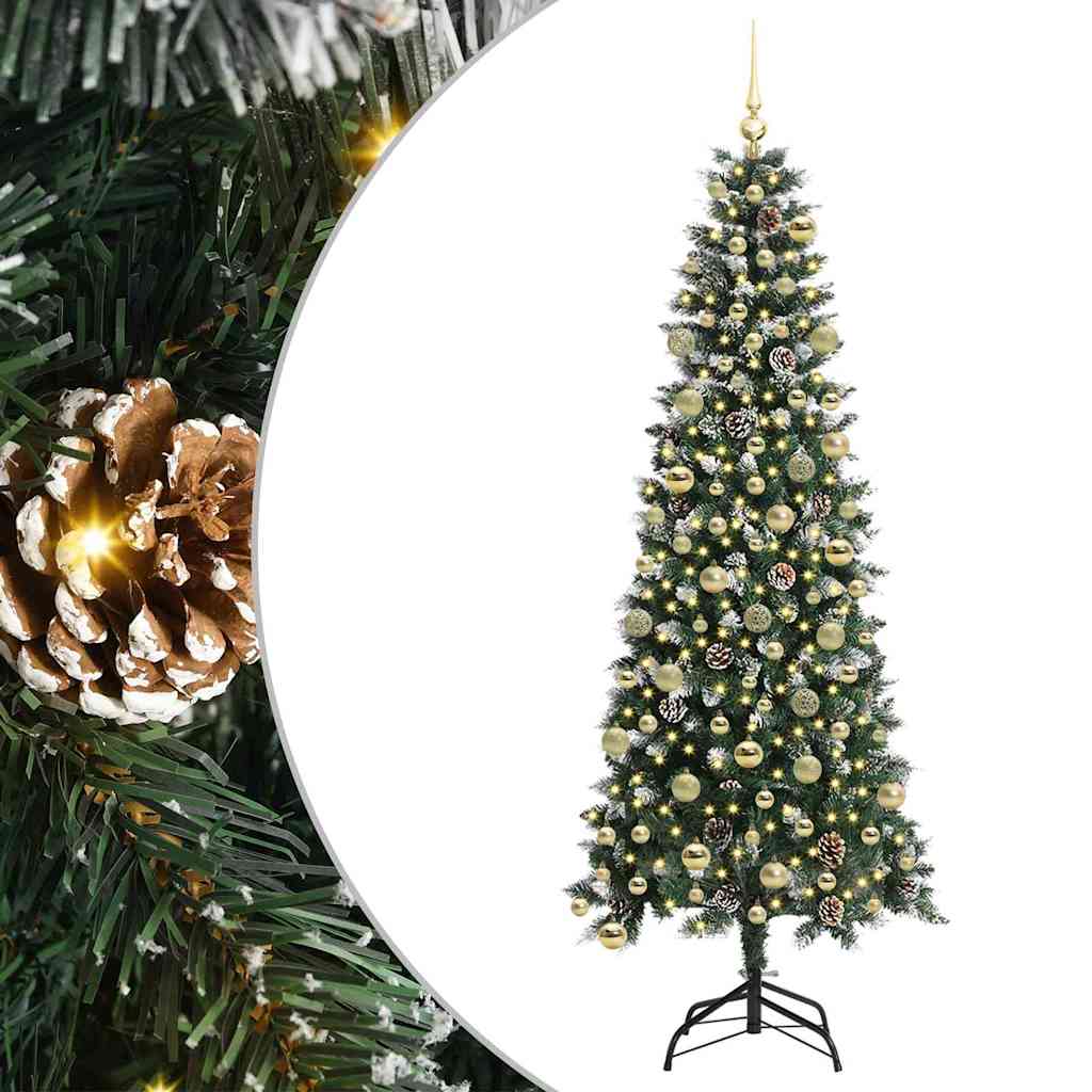Albero di Natale artificiale con 300 LED Verde 86 x 86 x 210 cm