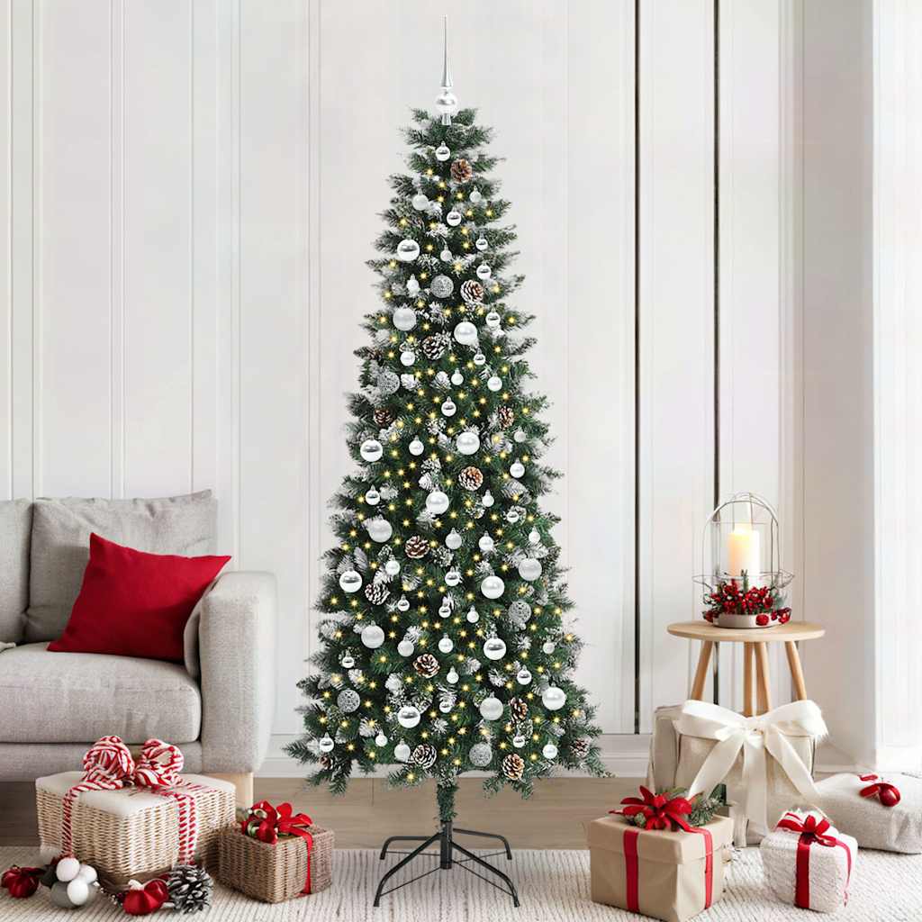 Albero di Natale artificiale con 300 LED Verde 86 x 86 x 210 cm