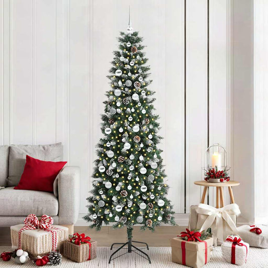 Albero di Natale artificiale con 300 LED Verde 86 x 86 x 210 cm