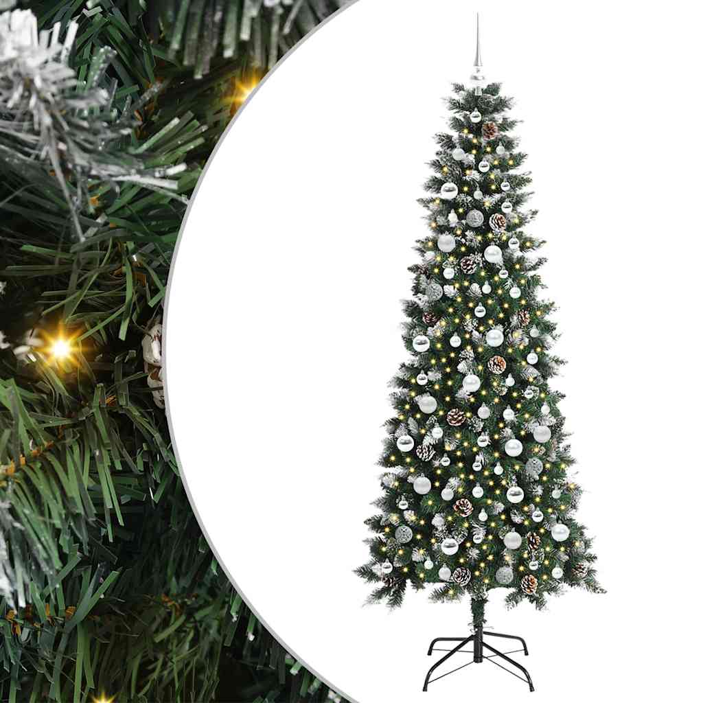 Albero di Natale artificiale con 300 LED Verde 86 x 86 x 210 cm