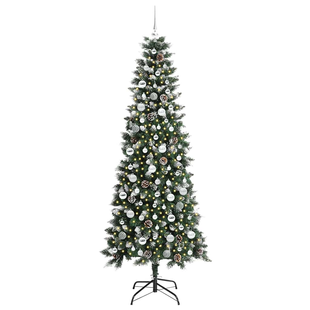 Albero di Natale artificiale con 300 LED Verde 86 x 86 x 210 cm