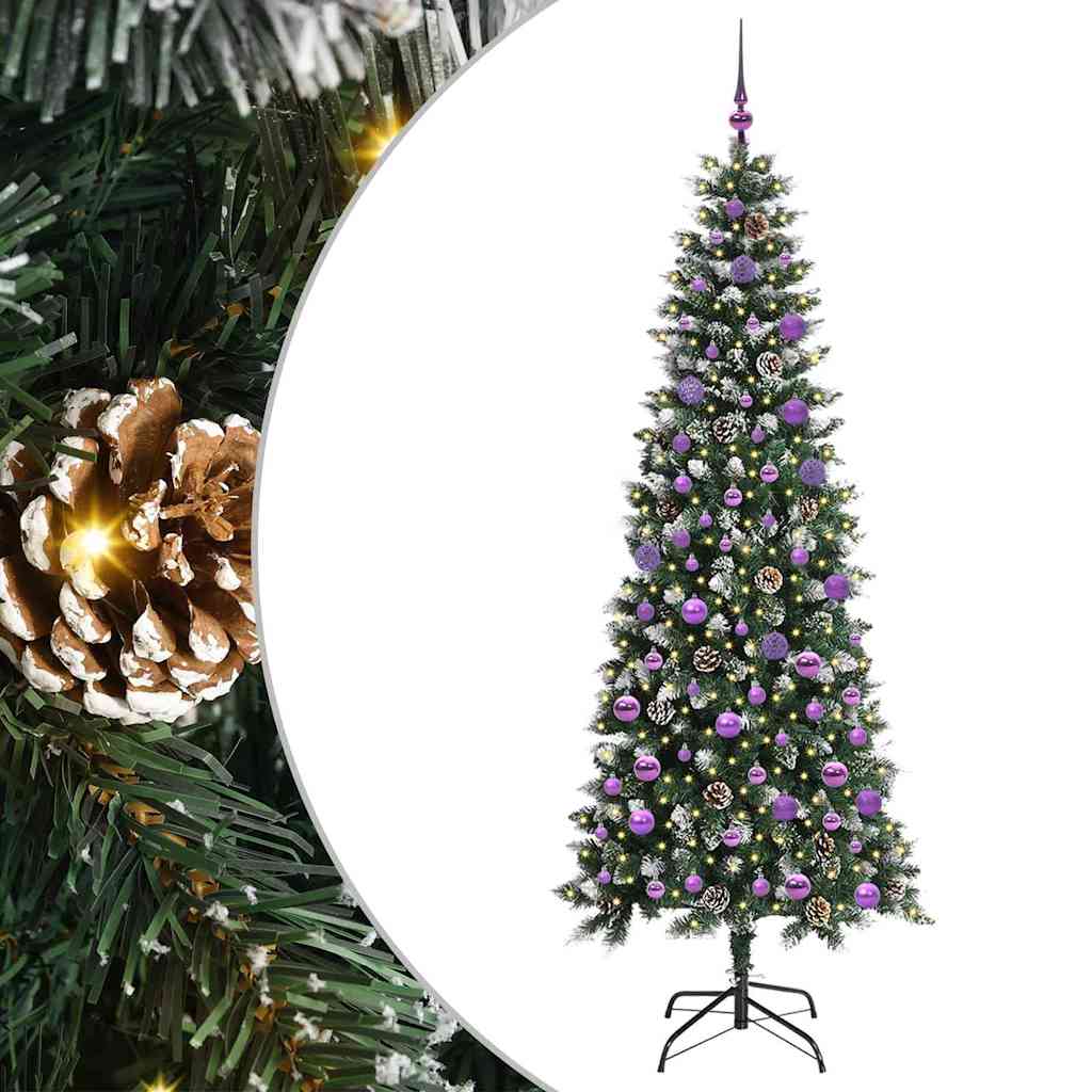Albero di Natale artificiale con 300 LED Verde 86 x 86 x 210 cm