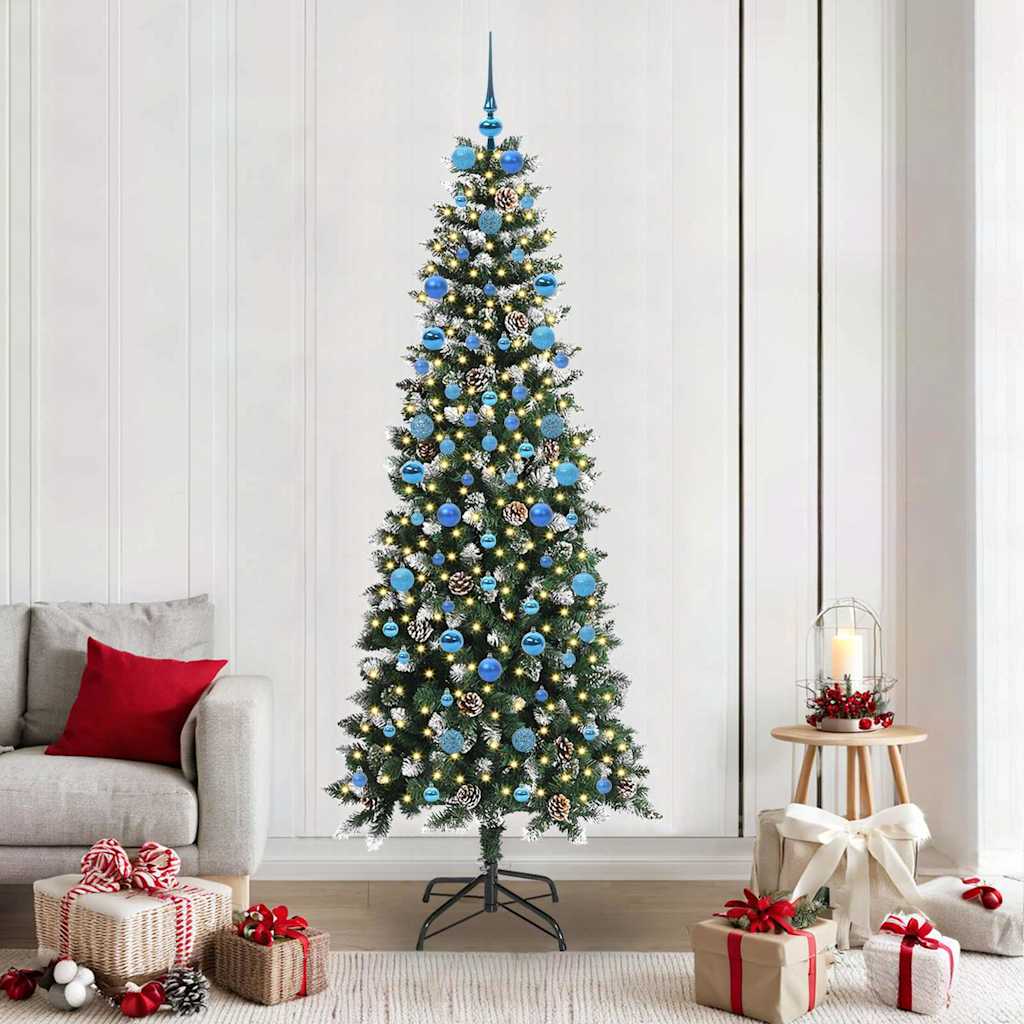 Albero di Natale artificiale con 300 LED Verde 86 x 86 x 210 cm