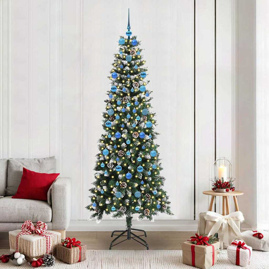 Albero di Natale artificiale con 300 LED Verde 86 x 86 x 210 cm