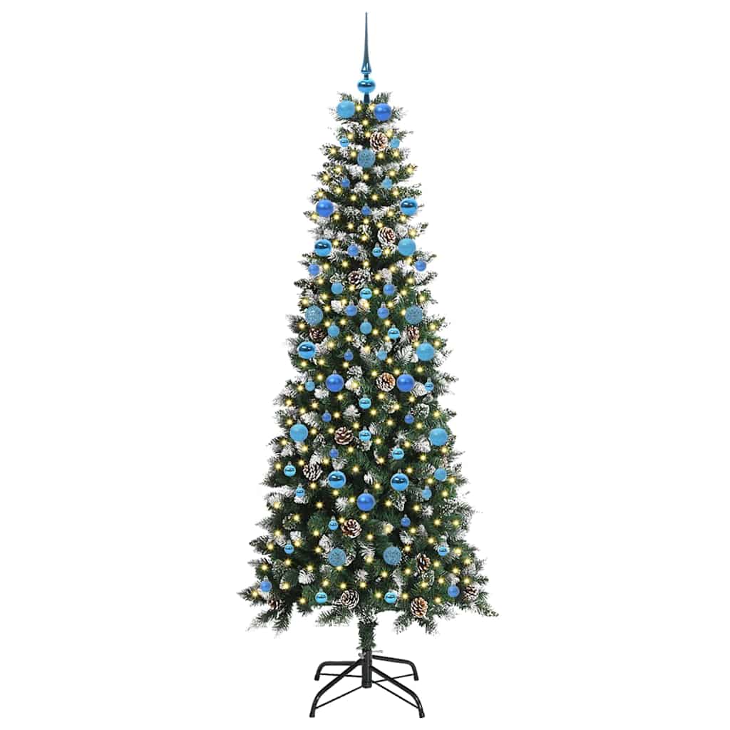 Albero di Natale artificiale con 300 LED Verde 86 x 86 x 210 cm